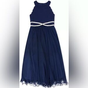 Speechless Navy Blue Formal Kids Dress